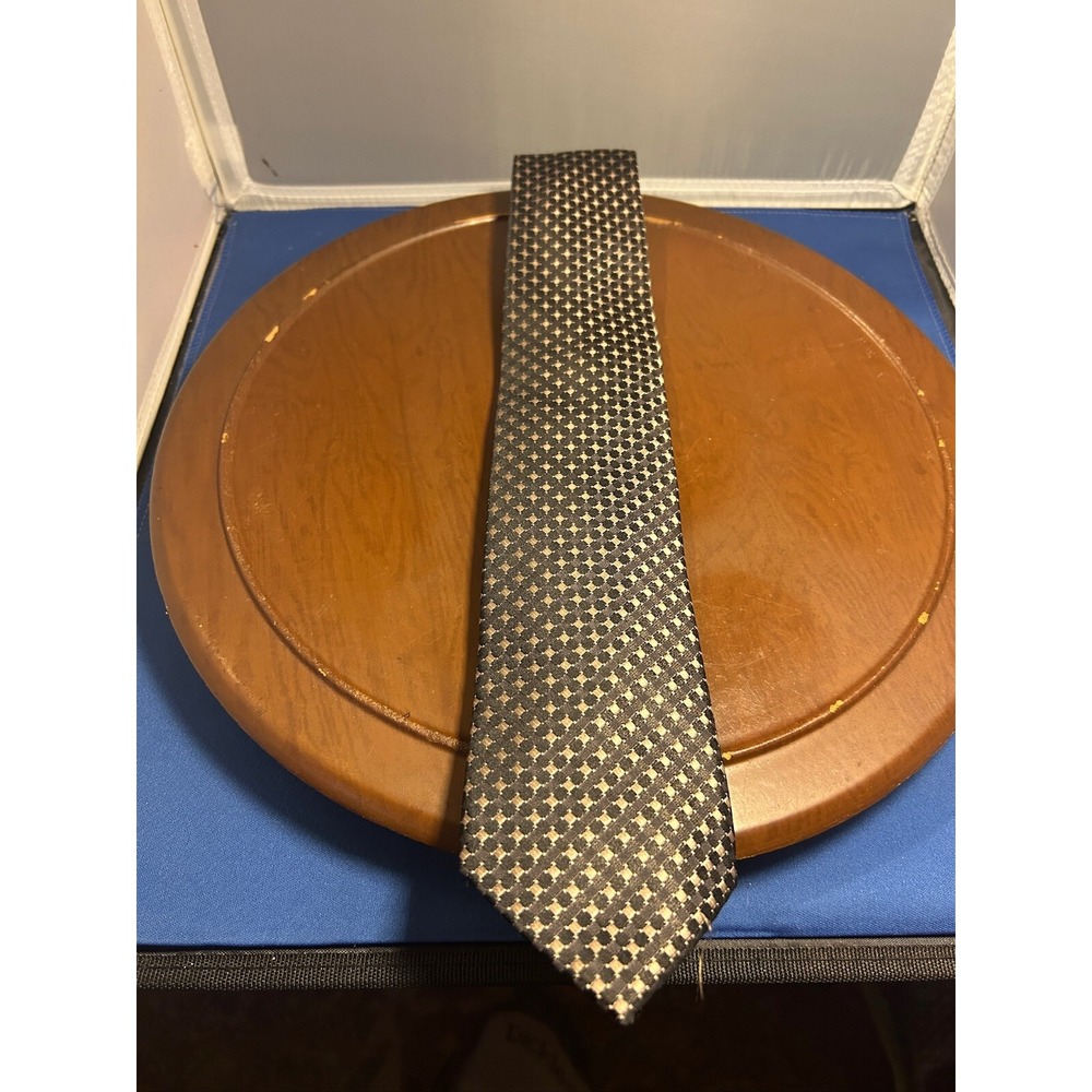 Michael Michael Kors Black Men's 100% Silk Tie Squares Necktie